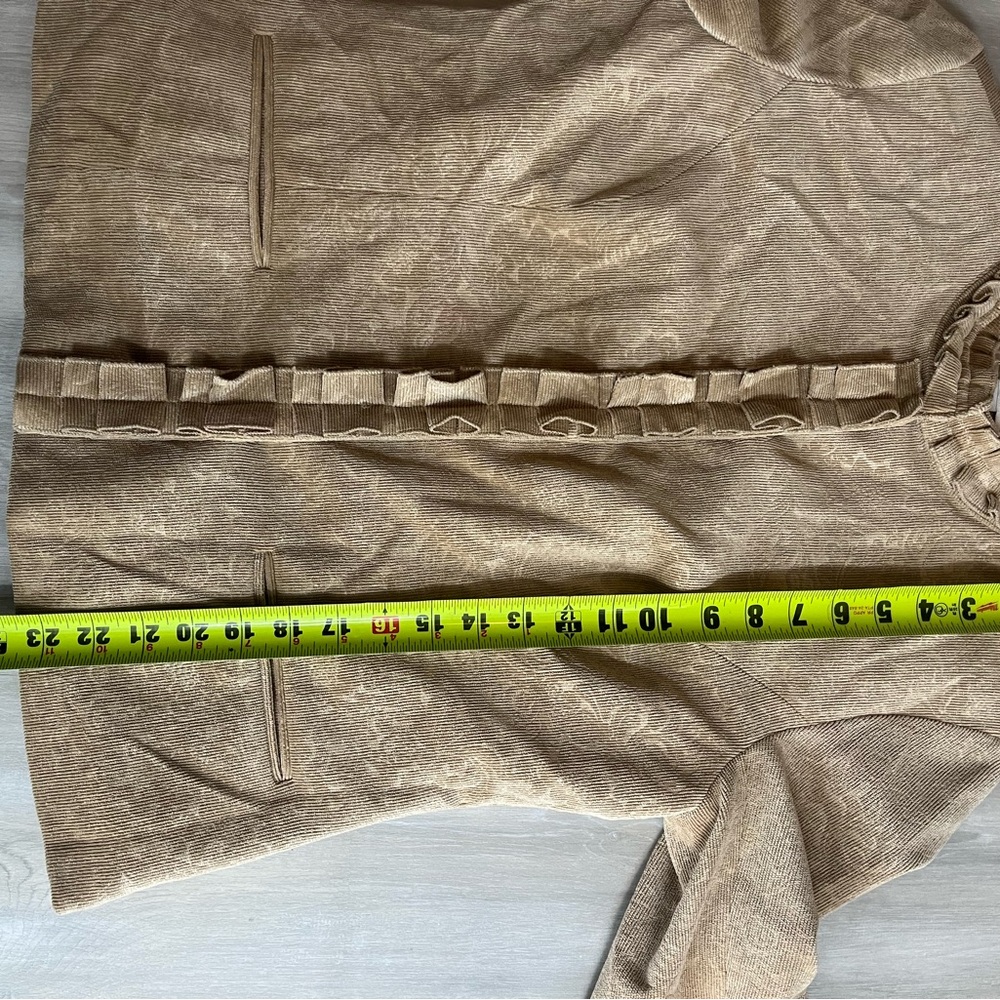 Chico's Beige Ruffle Blazer - Picture 6 of 7